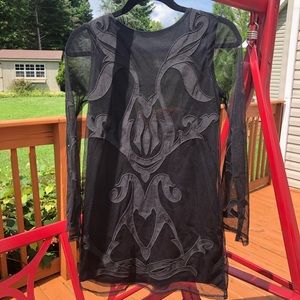 Stone cold fox black mini dress